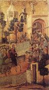 Duccio di Buoninsegna Christ Entering Jerusalem oil painting artist